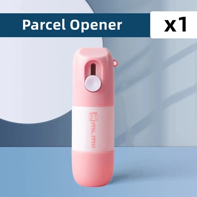Retractable Box Opener Thermal Paper Correction Fluid With Unboxing Knife Privacy ID Information Blackout Theft Protection Stamp