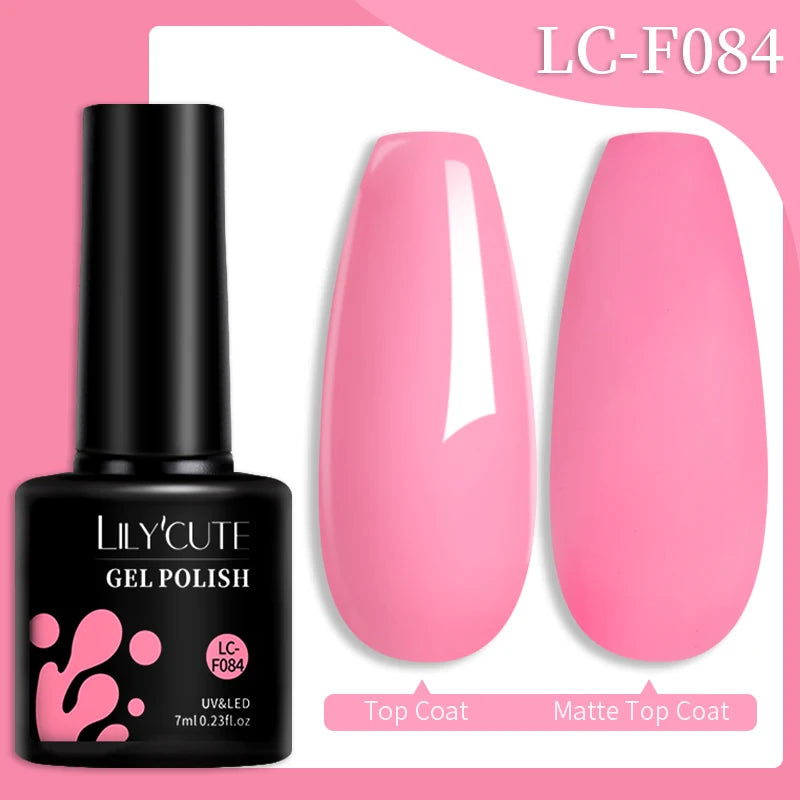 LILYCUTE 129 Colors 7ML Nail Gel Polish Nail Supplies Vernis Semi Permanent Nail Art Manicure Soak Off LED UV Gel Nail Varnishes