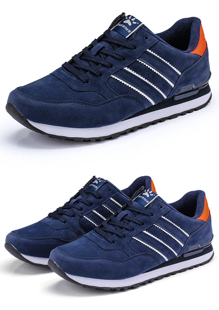 2024 New High Quality Men's Sneakers Leather Casual Shoes Autumn Breathable Men Shoes Male Flat Shoe - Shoppiline