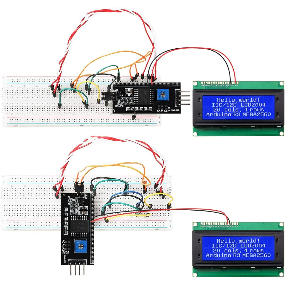 LCD2004 Module LCD 2004 Écran bleu/vert/blanc 20x4 caractères Écran LCD Adaptateur de module série IIC I2C pour Arduino