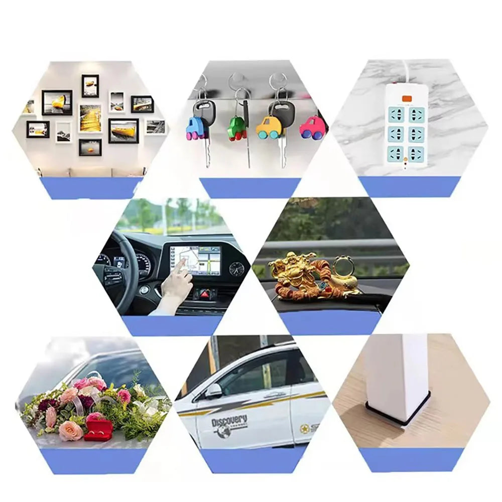 1/3/5m Ultra-Strong Double-Sided Adhesive Tape Versatile Reusable Waterproof Tracsless Tape Two-Sided Nano Tape Super Power Tape