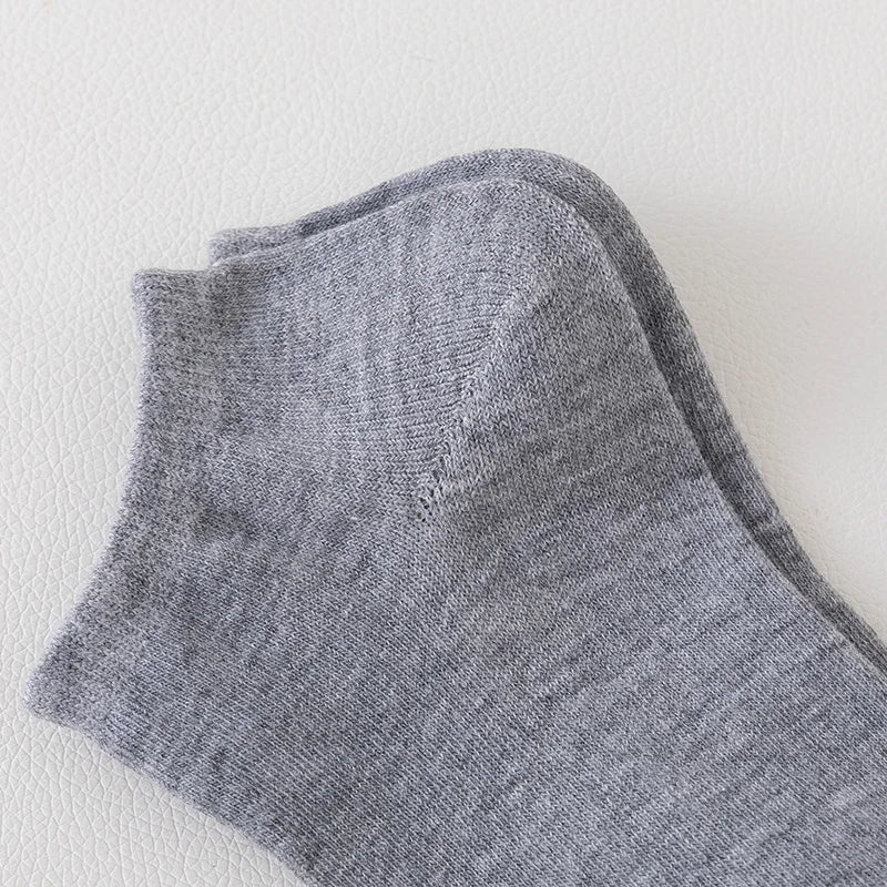 3/5/8 Pairs Women/Men Boat Socks Invisible Low Cut Silicone Non-slip Summer No-show Ankle Socks Solid Color Casual Breathable