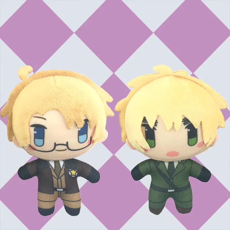 10cm Hetalia Axis Powers Mini Plush Doll Pendant Alfred F. Jones Arthur Kirkland Cosplay Stuffed Toy For Anime Fans - Shoppiline