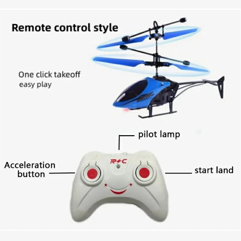 Rechargeable Mini Remote Control Helicopter Wireless Remote Control Infrared Induction Aircraft Children's Toy Aircraft Model