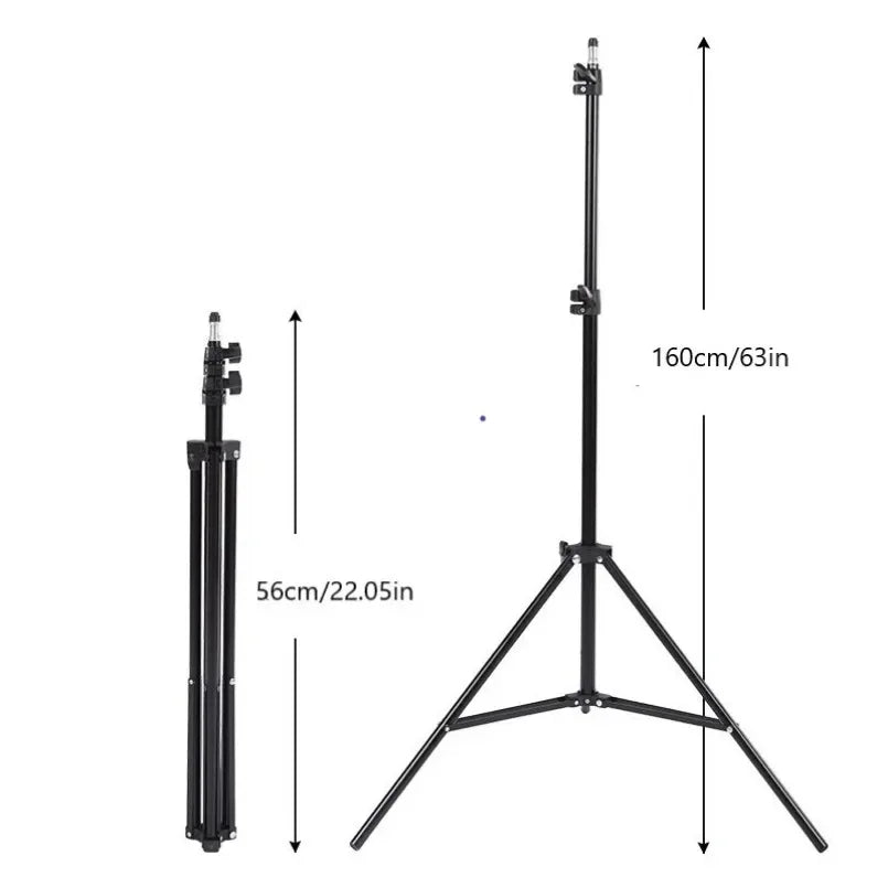 Foldable 56cm-160cm Extendable Mobile phone live support photo tripod multi-functional video recording selfie landing tripod - Shoppiline