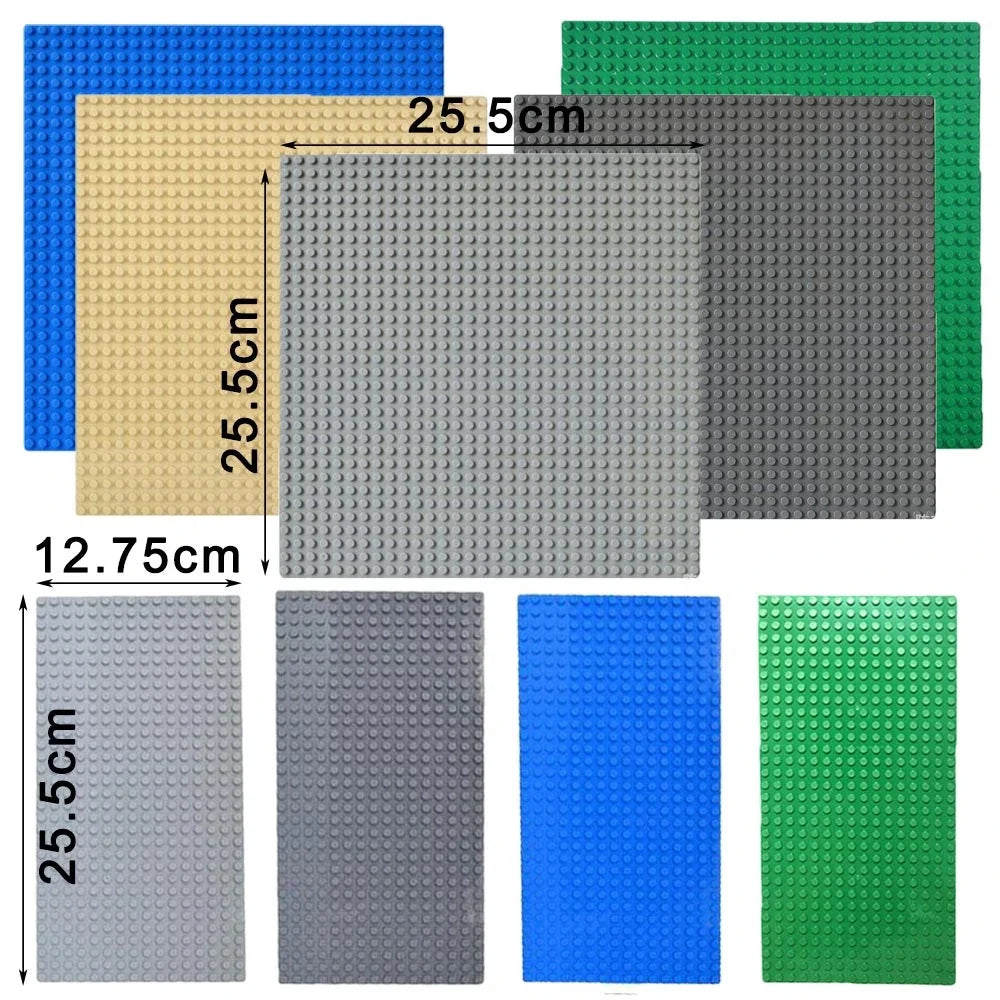 25.5*25.5cm 32x32 Baseplate Classic Building Blocks Base Plate Bricks Parts Compatible Building Blocks Teenagers Bricks Toys