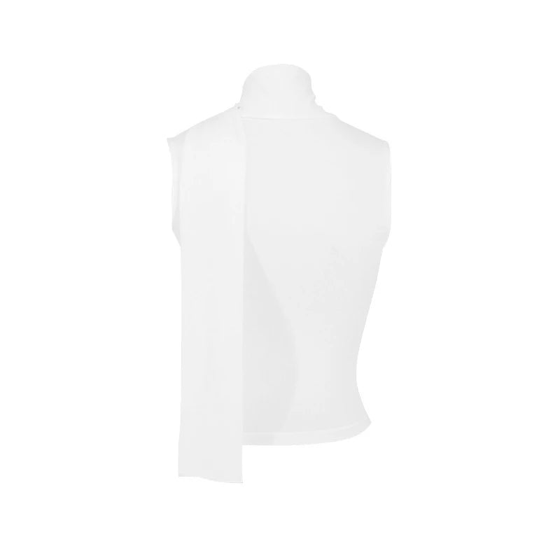 Women's Sexy Sleeveless V-Neck Solid Tank Top Fashion Bandage Streetwear Casual Slim Fit Elegant Knitted Summer Lady's Clothing