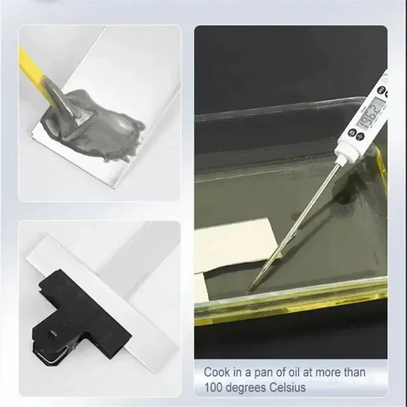 ZEXEF Colle haute température pour métal, réparation de soudure, forte résistance, magique AB, Adhésif Bi-composant pour Plastique et Bois