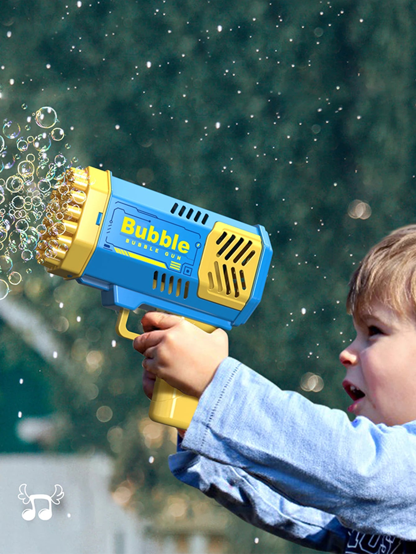 40 Hole CHILDREN'S Outdoor Toy Bubble Gun Electric Toy Blowing Bubbles (Without Bubble Water) - Shoppiline