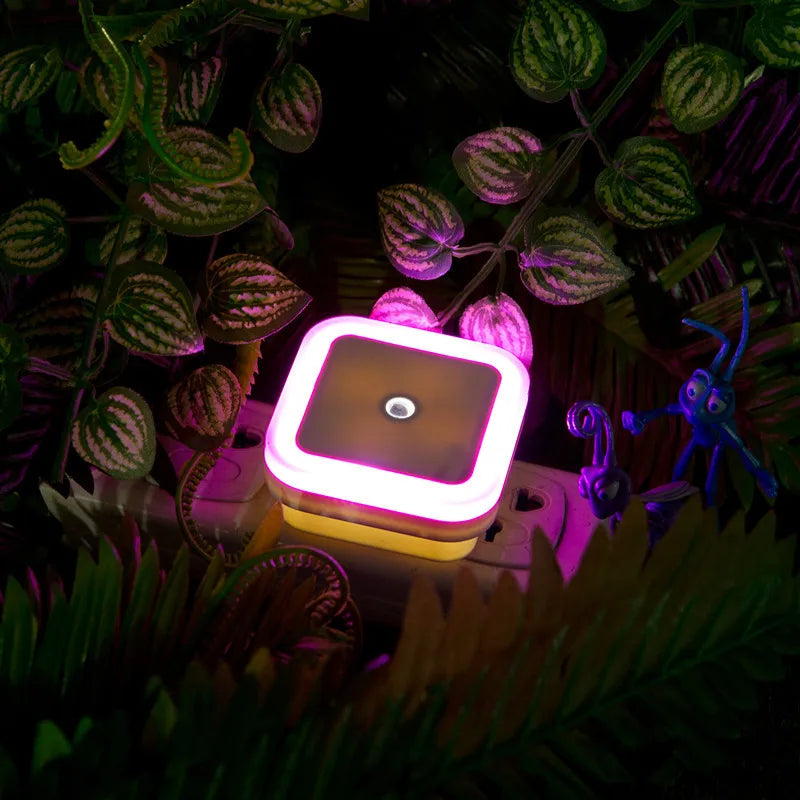 Wireless LED Night Light Sensor Lighting Mini EU/US Plug Night Lights For Children Room Bedroom Living Room Decoration Lighting