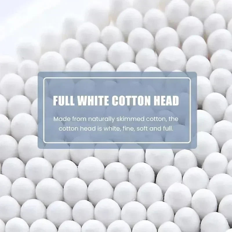 1 à 20 paquets de 100 bâtonnets en bois/paquet Coton-tiges pour bébés Nettoyage des oreilles Tampons Coton-tiges de santé et de beauté Bourgeons de coton de nettoyage