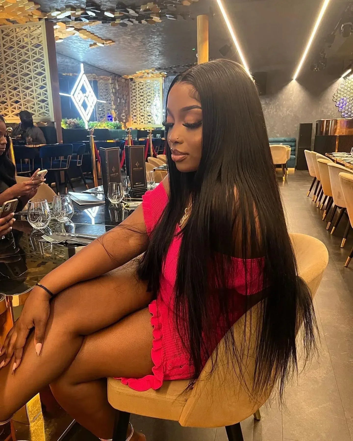 40 Inch Bone Straight Human Hair Wig 13x4 13x6 HD Transparent Lace Wigs Brazilian Full Lace Frontal Wig For Women 300% Density