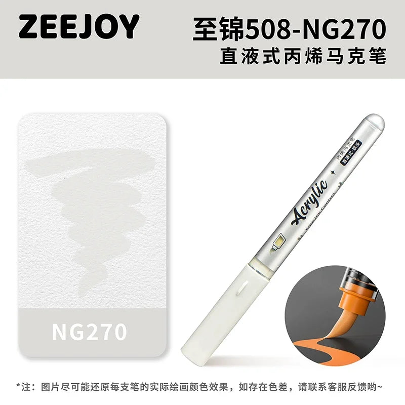 ZEEJOY 120/12/1 Colors Direct Liquid Acrylic Marker Pens Waterproof Pen Soft Brush Nib for Manga School Art Supplies Stationery