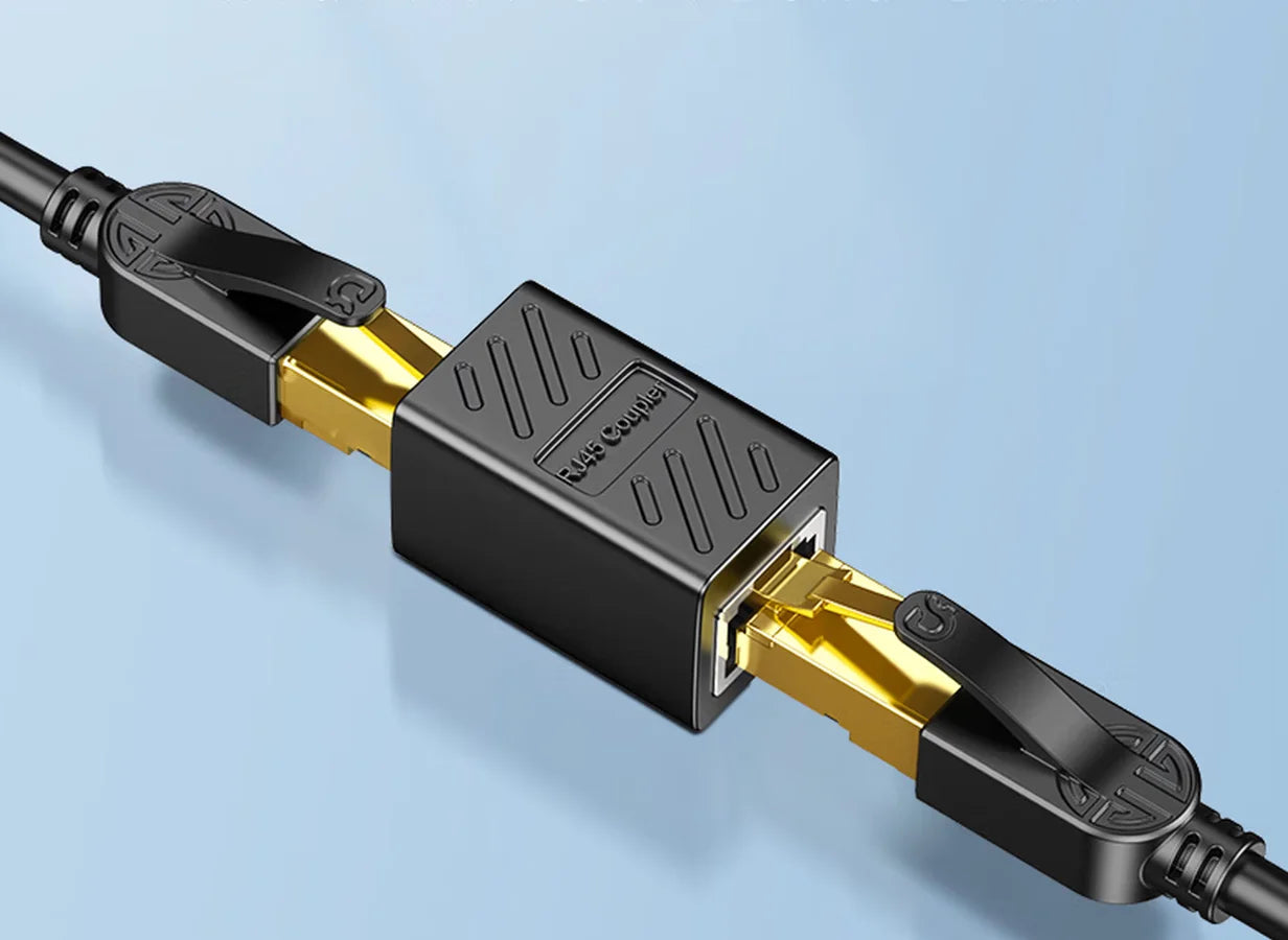 Network cable butt connector extender adapter rj45 network monitoring broadband crystal head adapter straight connector connecti