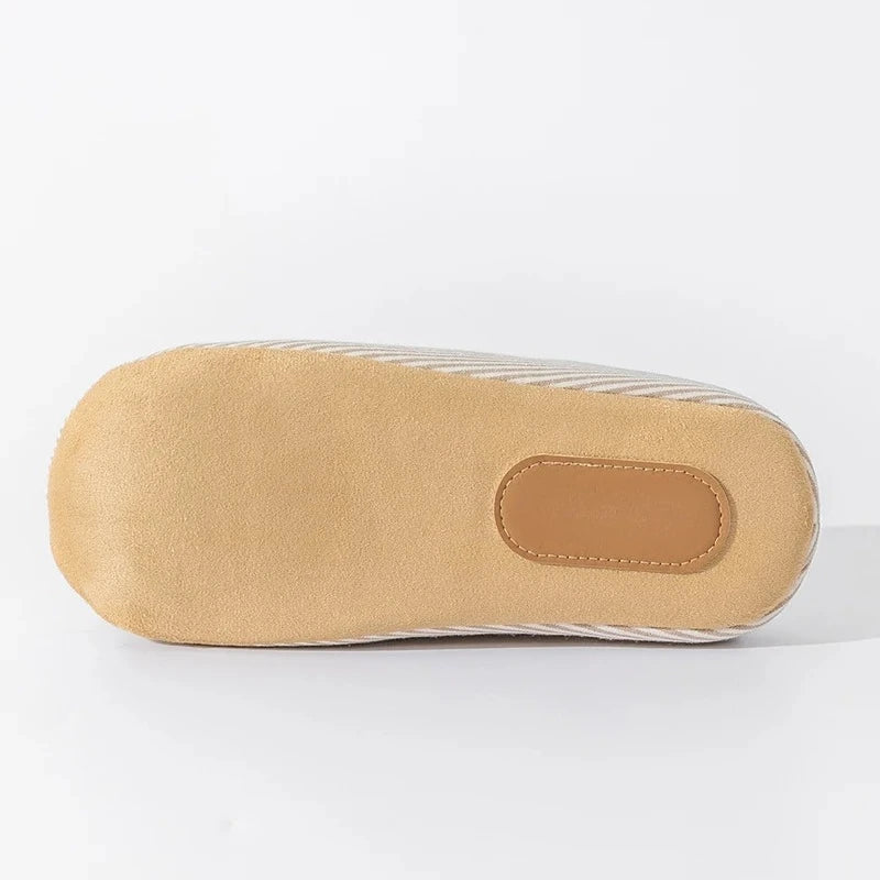 Unisex Home Slippers Soft Fur Slippers Warm Indoor Flat Slides Nonslip Couples Shoes Bedroom Light Slience Flats Autumn&Spring