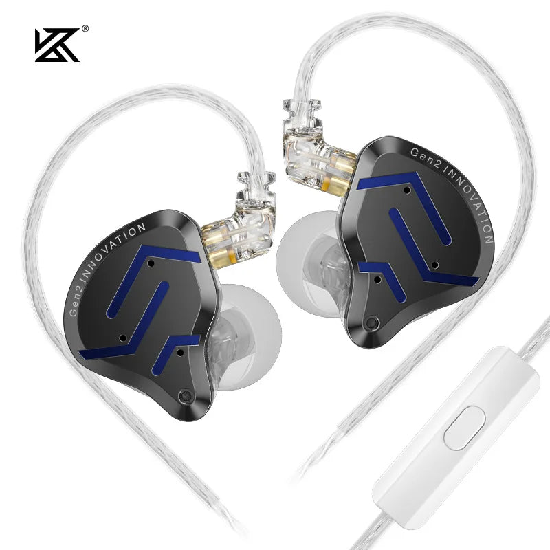 Écouteurs intra-auriculaires hybrides KZ ZSN Pro 2 1BA+1DD en métal HIFI Bass Casque de surveillance Écouteurs de sport à réduction de bruit