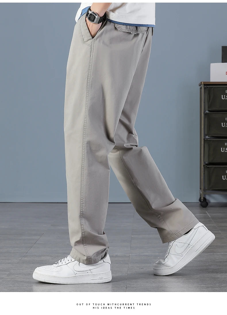 Herren Cargo Hose Sommer Frühling Baumwolle Arbeitskleidung Neu Übergröße 6XL Casual Klettern Jogginghose Sweathose Hombre Herbst Hose