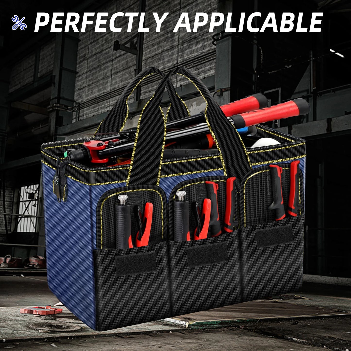 AIRAJ Multifunctional Tool Bags 1680D Oxford Cloth Electrician Bags Waterproof and Wear-Resistant High Capacity Storage Bags - Shoppiline