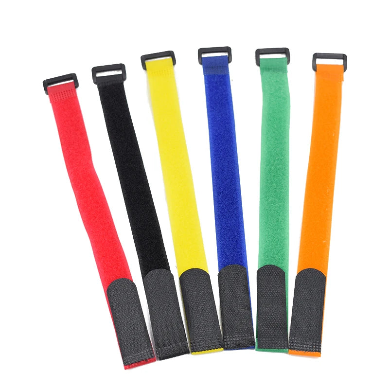 5PCS Bike Handlebar Straps Universal Nylon Tie Bands for Flashlight Gear Accessories Sticky Fastening Strap