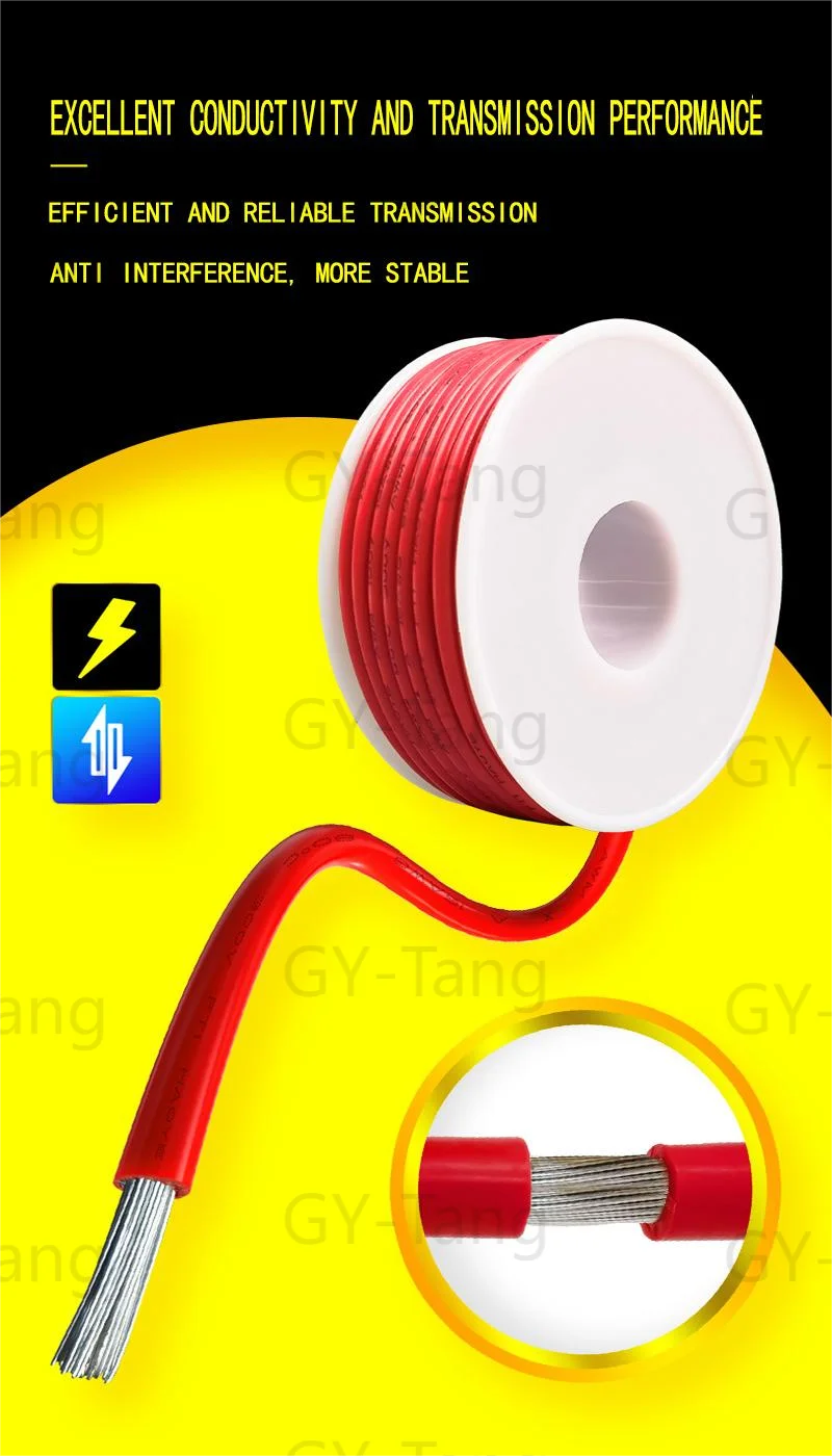20-24AWG Electric Wire Flexible Silicone Wires 22 Gauge Stranded Tinned Copper Wire 5 Colors 16.4ft/5m Each or 32.8ft/10m Each - Shoppiline