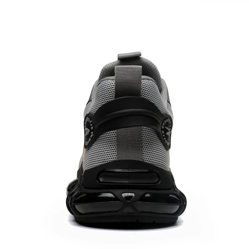 Rotary Buckle Work Safety Shoes For Men and Women Air Soft Sole Lightweight Protective Work Sneakers Men Breathable Boots - Shoppiline