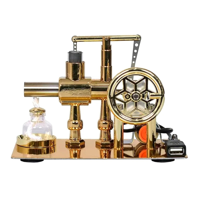 Hot Air Stirling Engine Motor Model Metal Stirling Engine Teaching Aids for Kid