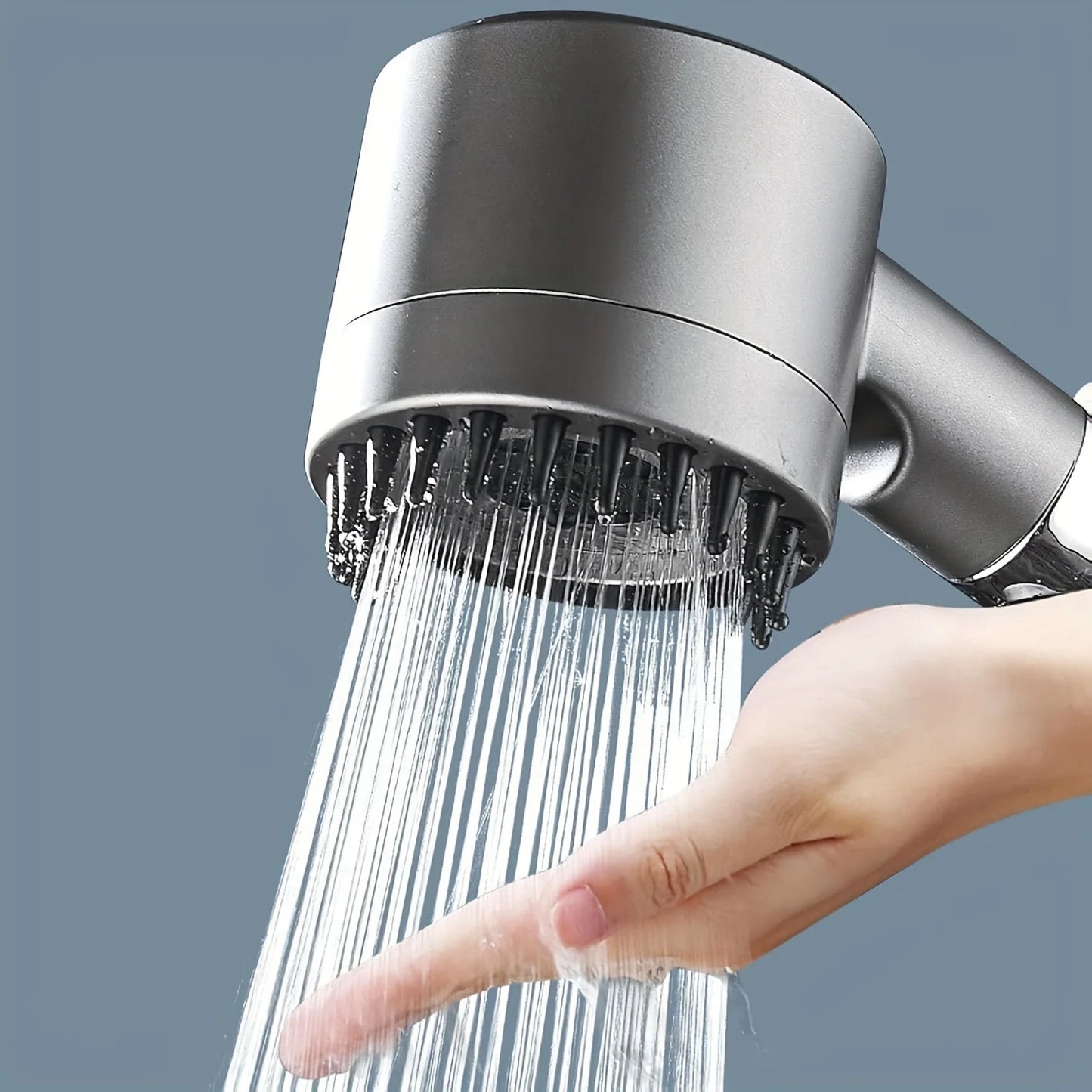 2025 new ion drop shower head with handheld filter shower, turbocharger with multiple spray modes, built-in filter on/off switch
