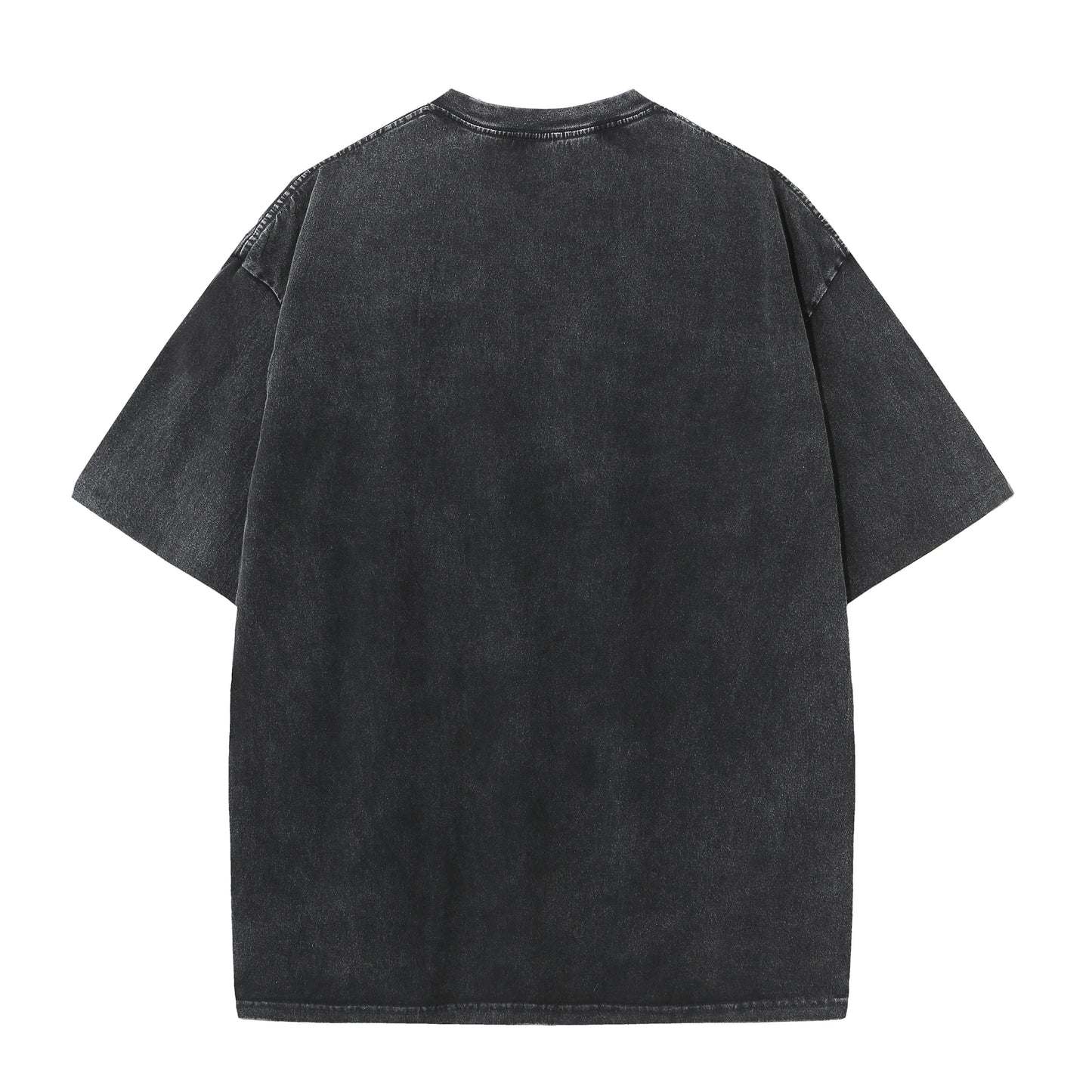 Herren Sommer Reine Baumwolle Distressed Retro Drop Shoulder T-Shirt Einfarbig Locker Lässig Atmungsaktives Herren Freizeit T-Shirt Oberteil