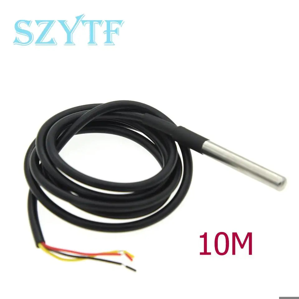 Waterproof DS18B20 thread temperature probe temperature sensor Stainless steel package 1m 2m 3m 5m 18B20 For Arduino