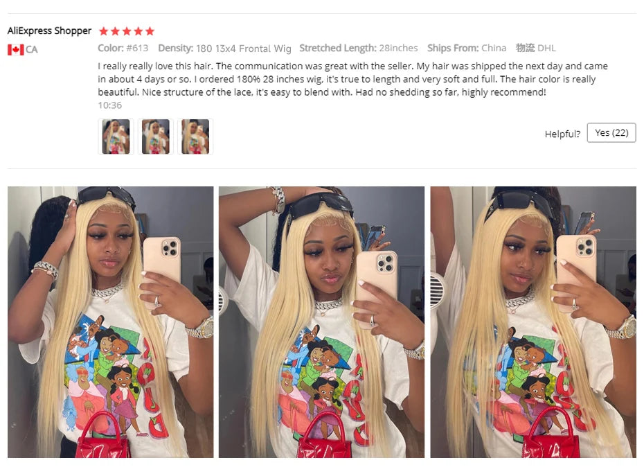 13x4 13x6 360 HD Transparent 613 Honigblond Farbe Spitze Front Echthaar Perücken für Frauen Rohes brasilianisches glattes Lace Frontal Perücke