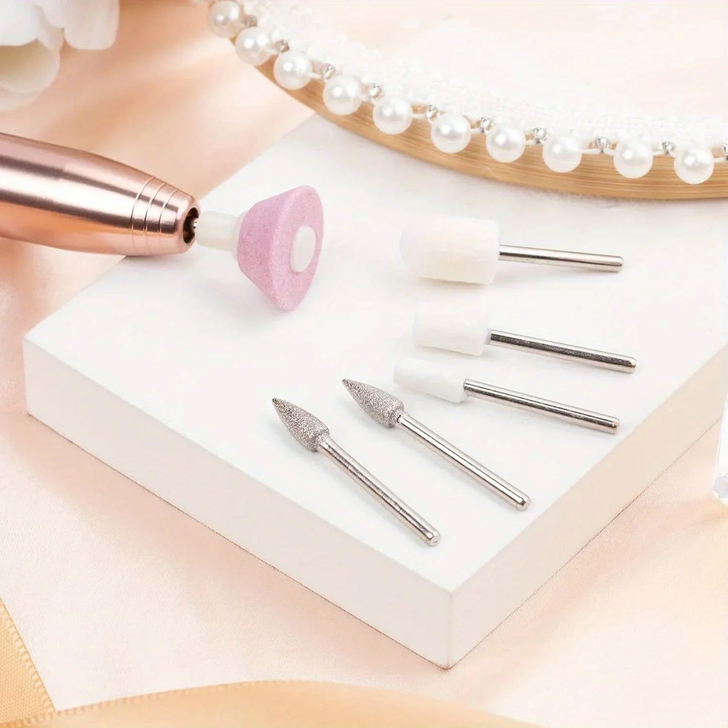6-in-1 Professional Electric Nail Drill Kit – Nail File Pen for Filing, Polishing & Exfoliating