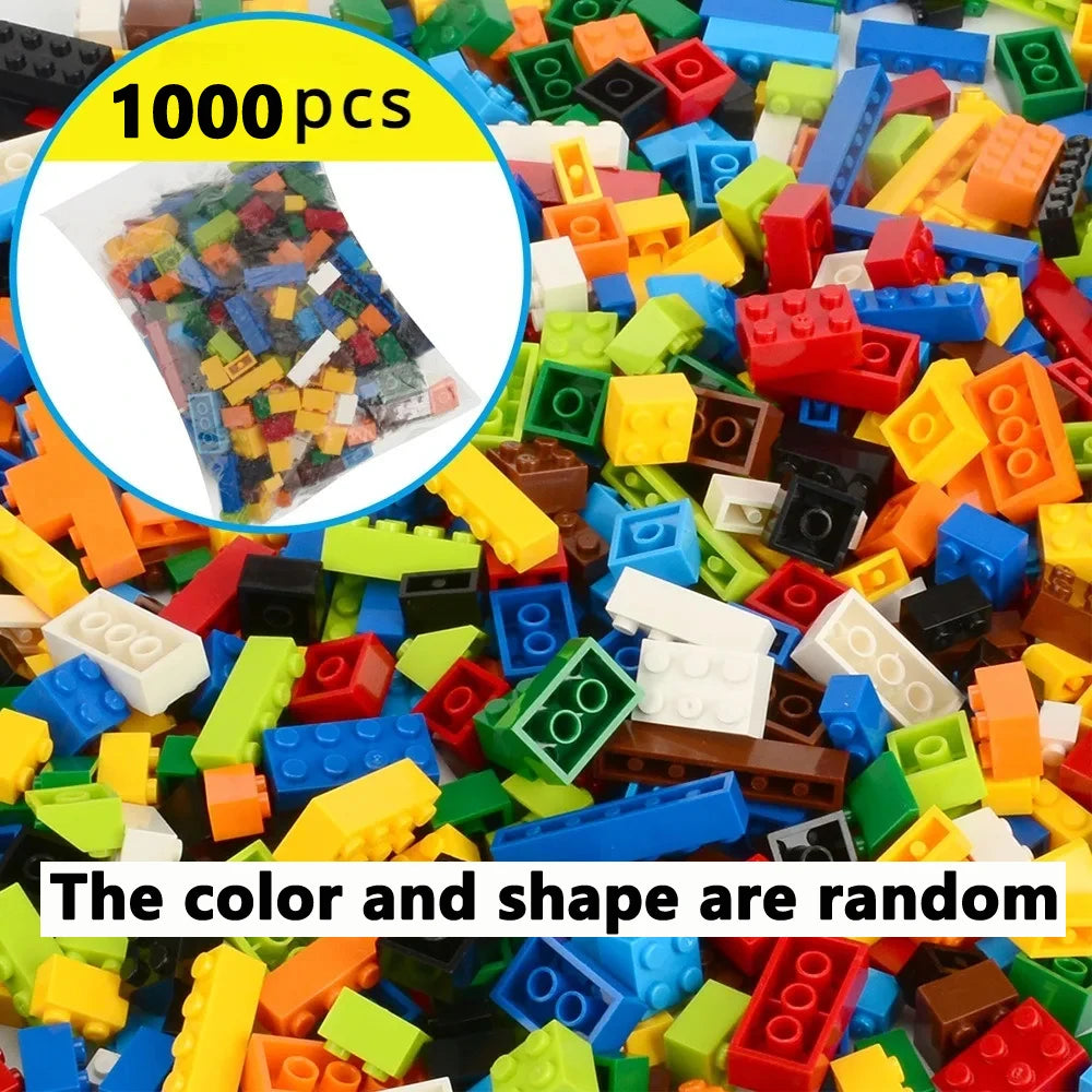 Random DIY Creative Building Blocks Bulk Set Urban Classic Building Blocks Assembled Birthday Gift Children's Educational Toys
