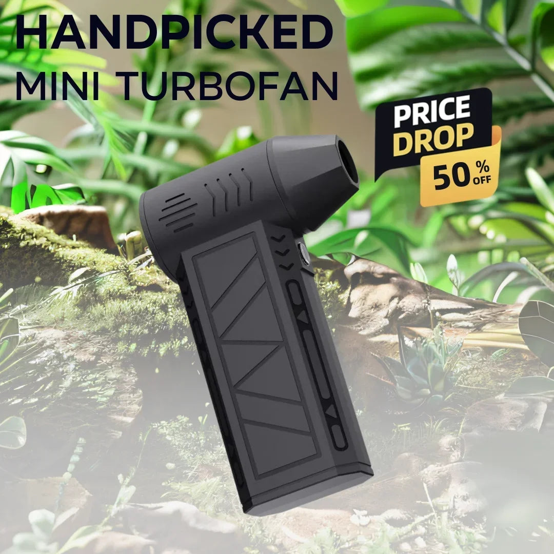 High-Speed Handheld Multi-Function Blower Fan Mini Hair Dryer Balloon Inflator Air Mattress Camping LED Torch Christmas presents - Shoppiline