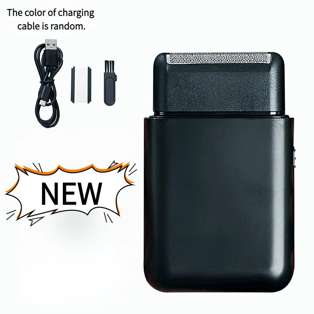 TOP New Electric Shaver Professional Beard Trimmer Razor Portable Mini Shaver Reciprocating Shaving Blade USB Charge for Men