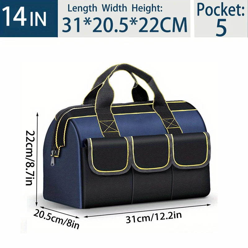 Multifunctional 13in-23inch Tool Bag Thicken big Capacity Waterproof Wear-Resistant Toolkit MultiPocket Electrician Storage Bag - Shoppiline