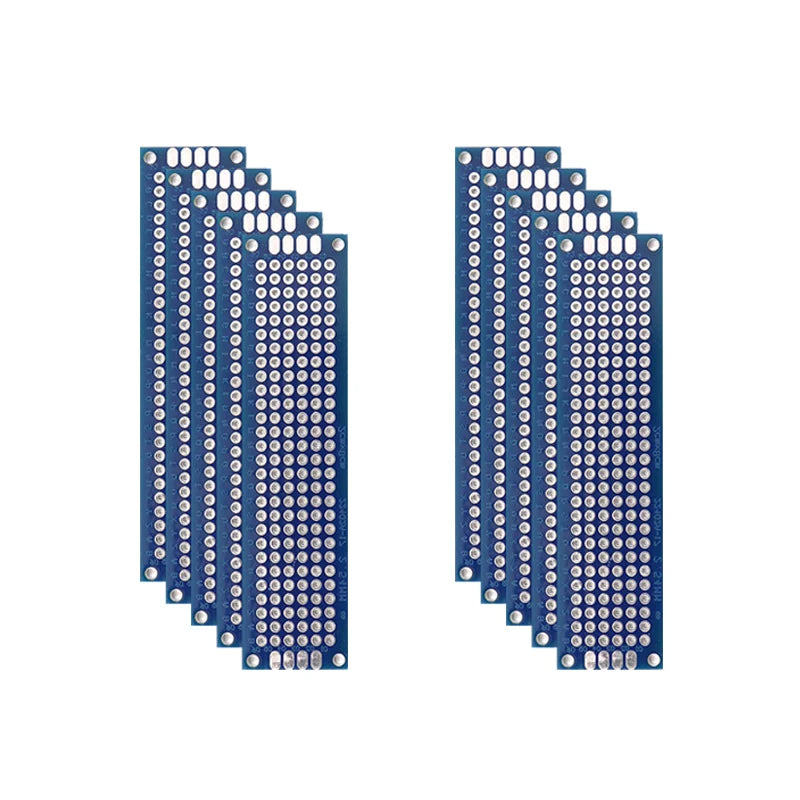 5/10PCS PCB Board Prototype Board Blue 2x8/3x7/4x6/5x7/7x9cm Double Sided Circuit Boards For DIY Soldering Project