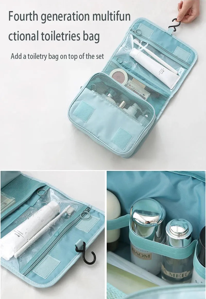 10/7-teiliges Set Reise-Organizer Aufbewahrungstaschen Koffer Packwürfel Tragbarer Kleiderschrank Gepäck Kleidung Schuhtasche Faltbar