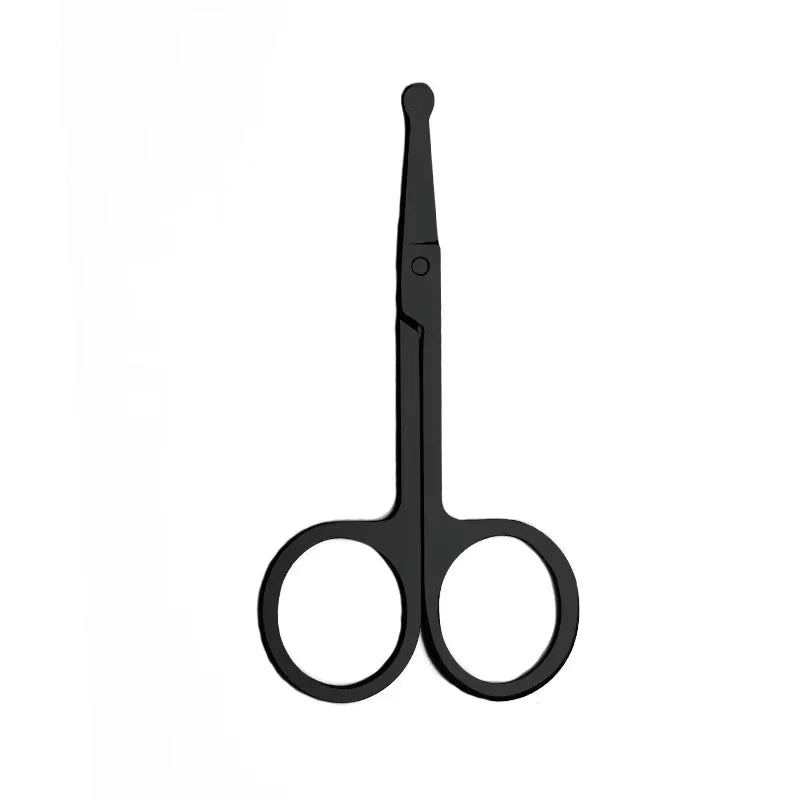 Unisex Stainless Steel Nose Hair Clippers round Head Painless Trimming Portable Facial Grooming Tool for Men And Women