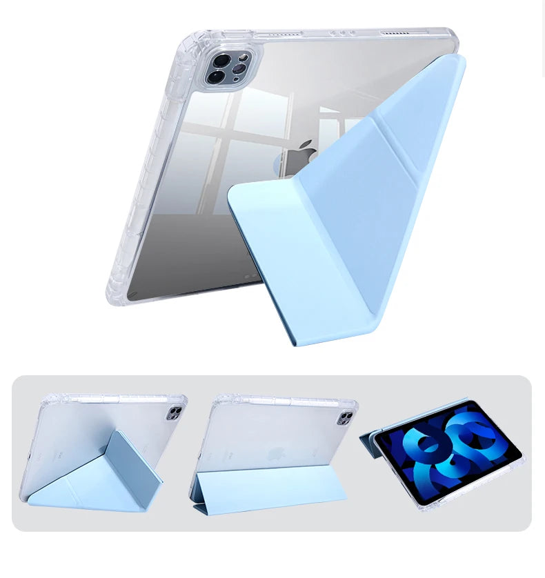 For iPad Air Case 2025 iPad 11th Gen 11 Air4  Air5/6/7 10.9 in 10.2 iPad Pro 11 13  mini6/7 9.7Inch Case with Pencil Holder A16