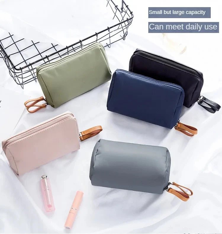 2024 Neue Kosmetiktasche für Damen, einfarbig, koreanischer Stil, Make-up-Tasche, Kulturbeutel, wasserdichter Make-up-Organizer, Luxustasche