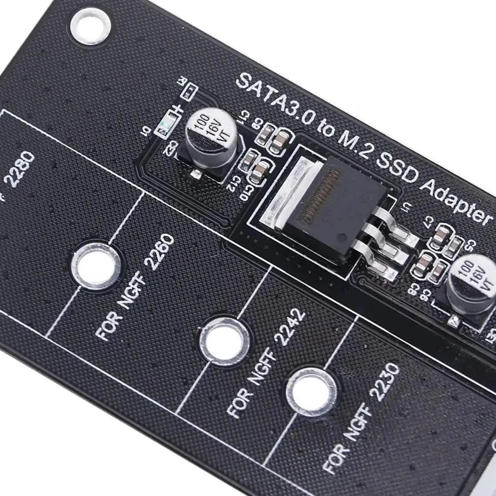 M2 To SATA3 Adapter Card High Efficiency SATA M2.SSD Convert Adapter Card NVME SSD Upgraded SATA 6 Gbps NGFF Adapter