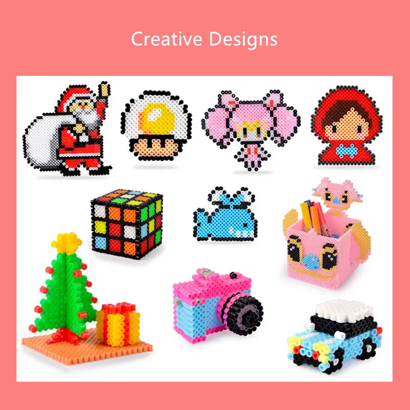 Clearance_2.6mm/5mm Perler Beads Square Pegboard 3D Puzzle Juguetes For Hama Bead Educational Toys for Children Jigsaw Puzzle Br