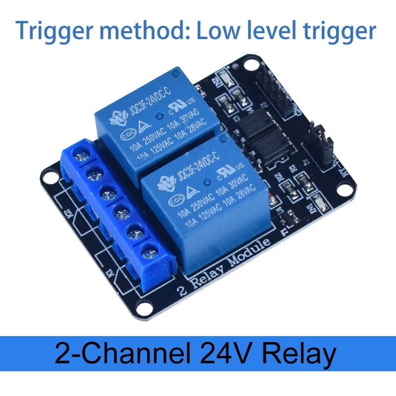 Module de relais 1, 2, 4, 6, 8 canaux DC 5V 12V 24V avec optocoupleur / déclencheur de niveau haut et bas pour Arduino Raspberry