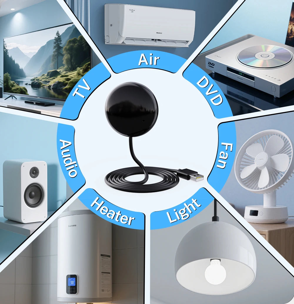 Tuya WiFi IR Remote For Smart Home For AC TV  Work with Yandex Smart Life Alexa