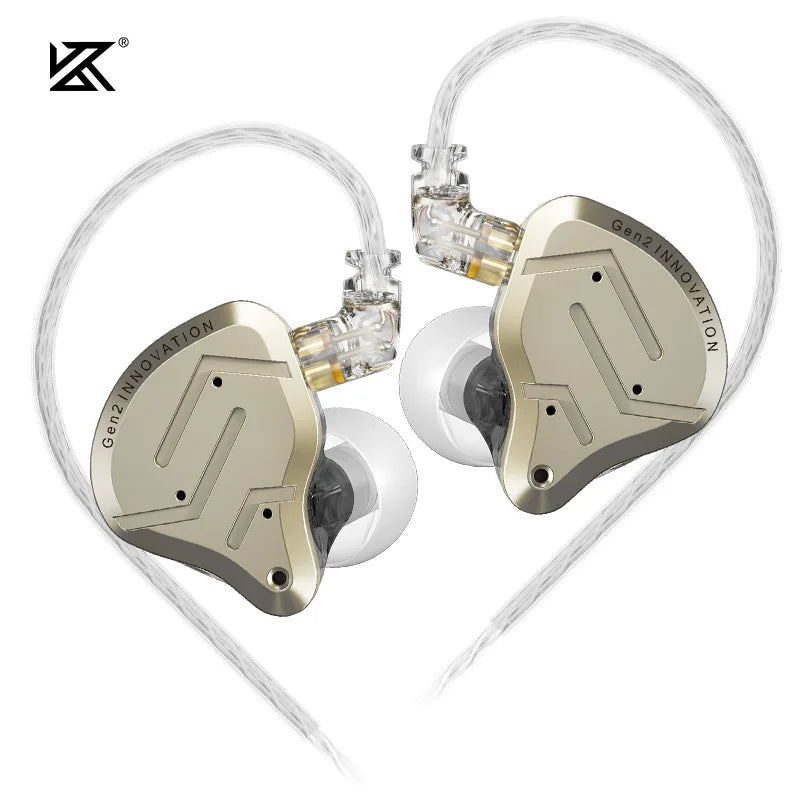 Écouteurs intra-auriculaires hybrides KZ ZSN Pro 2 1BA+1DD en métal HIFI Bass Casque de surveillance Écouteurs de sport à réduction de bruit