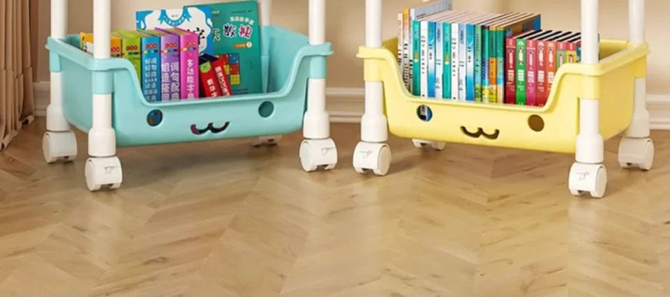 Toy Storage Trolley Bookshelf Snack Rack For Children Storage Organizer Bathroom Accessories Closet Organizer Kitchen Storage - Shoppiline