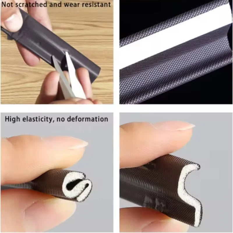 6-40M Casement Window Seal Tape Soundproof Acustic Foam Tape for Weather Stripping Door Seal Gap Filler Noise Reductian Artifact