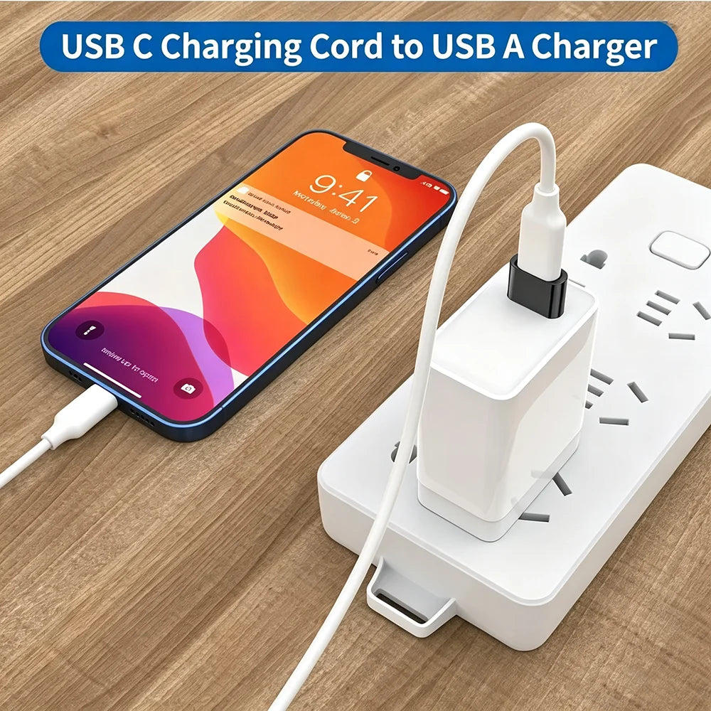 3-Pack USB to USB C Adapter, USB C Female to USB Male Super Fast Charging and OTG Converter Compatible with iPhone 15/14/13/12