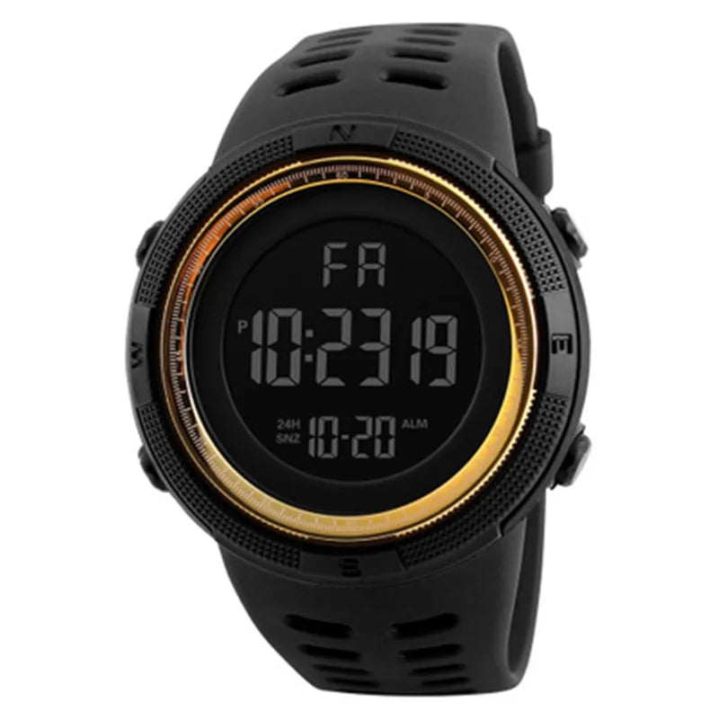 Elektronische Uhr für Herren, Militär-Sportuhren, leuchtende Multifunktions-LED-Digital-Armbanduhr für Männer, Kinder, Jungen, Studenten, Jugendliche