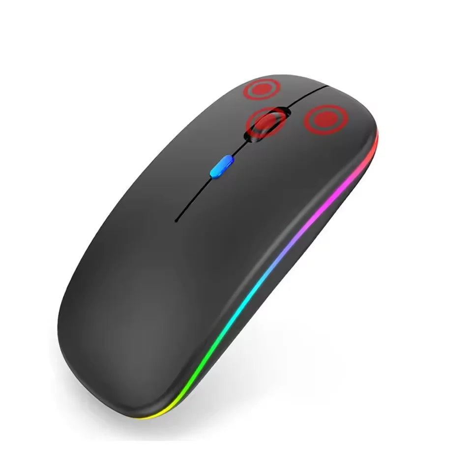 Wireless Mouse Rechargeable Dual Modes Bluetooth-combatible 2.4G USB Computer Mice For Laptop iPad Tablet Notebook Gaming Mouse